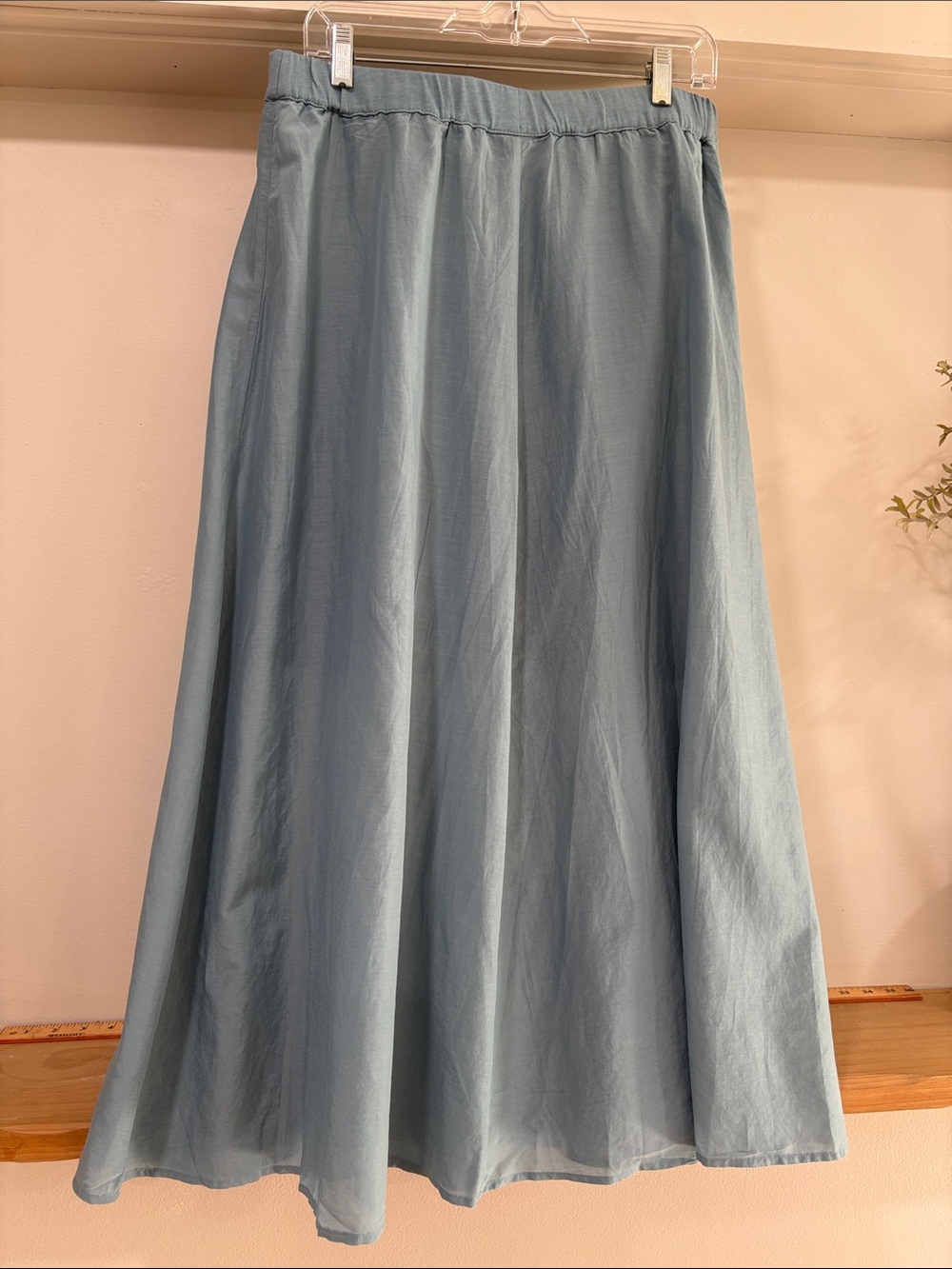 J. Jill Silk Blend Teal Lightweight Maxi Skirt, Size M, New without Tag - Picture 6 of 11